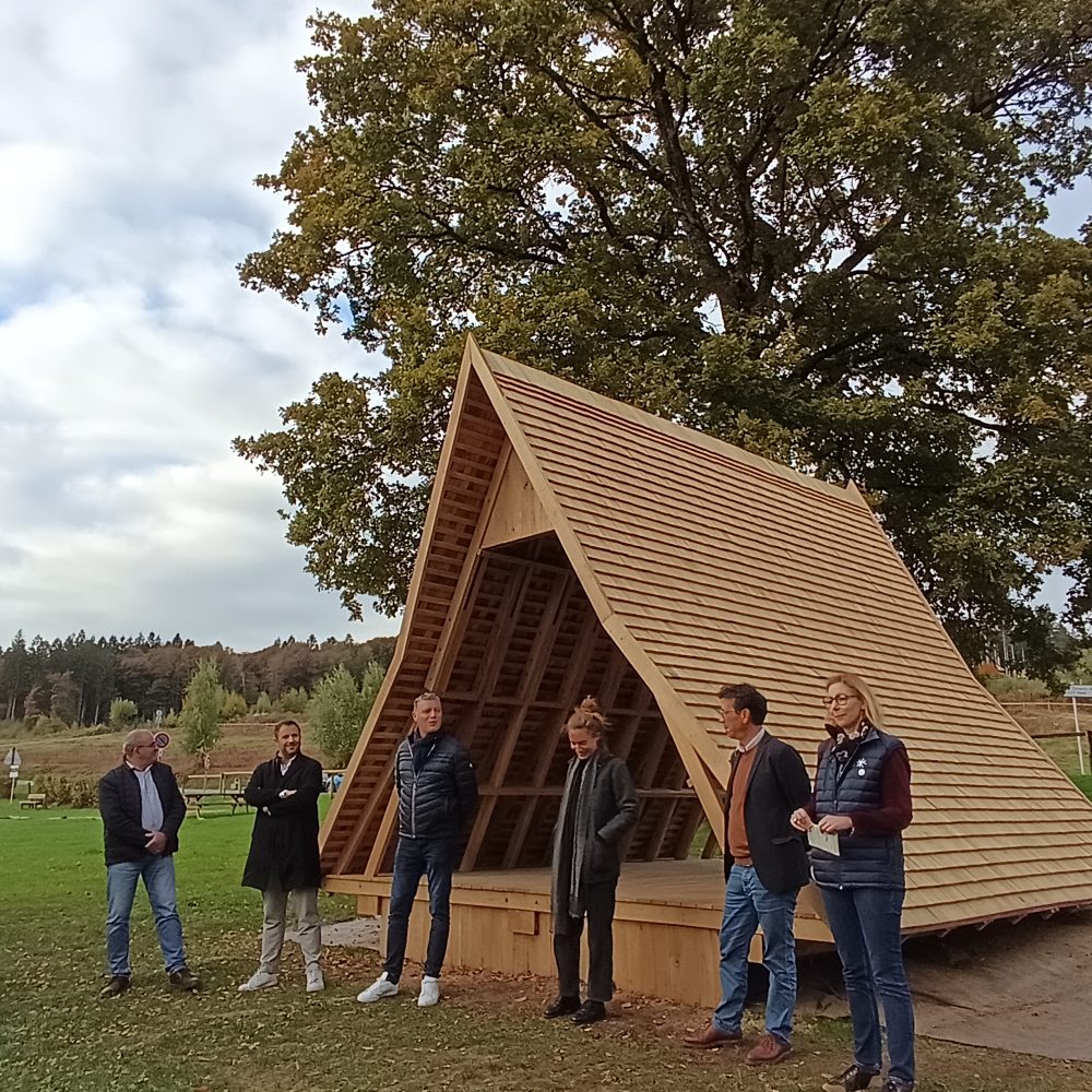 Un kiosque rural 100% ardennais, en chêne local !