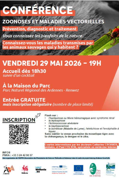 Conférence – Zoonoses et maladies vectorielles – Prévention, diagnostic et traitement